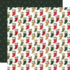 Papel Jolly Stockings Christmas Joy Echo Park 30x30cm