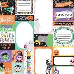 Papel Multi Journaling Cards Monster Mash Echo Park 30x30cm
