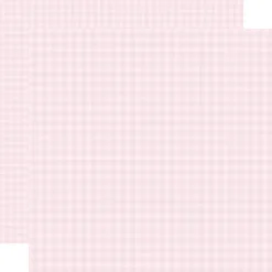 Papel Powder Pink Gingham Pastel Echo Park 30x30cm