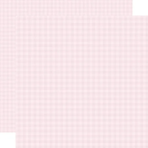 Papel Powder Pink Gingham Pastel Echo Park 30x30cm