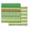Papel Renos y corazones verdes Stamperia 30x30cm