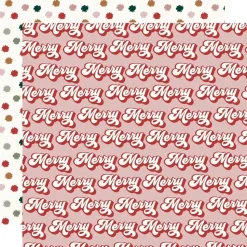 Papel The Merriest Boho Christmas Simple Stories 30x30cm