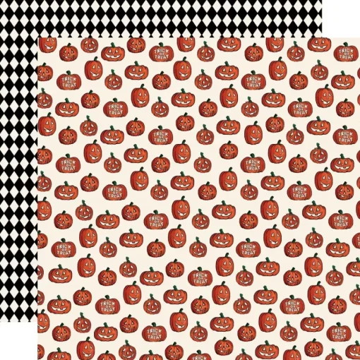 Papel Trick Or Treat Pumpkins Halloween Fun Carta Bella 30x30cm