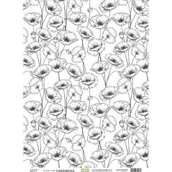 Papel vellum 01 Farandole Florilèges Design A4