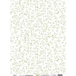 Papel vellum 04 Farandole Florilèges Design A4