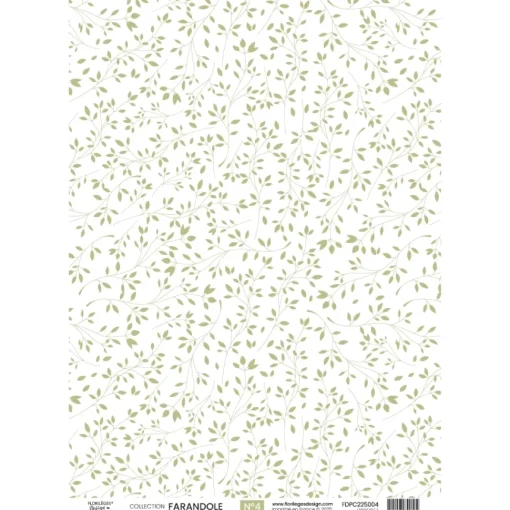Papel vellum 04 Farandole Florilèges Design A4