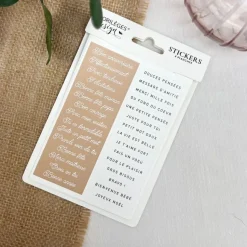 Pegatinas frases Harmonie Florilèges Design