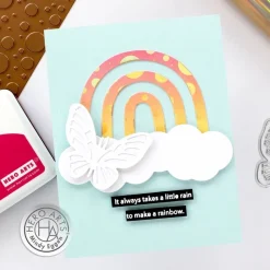 Placa Hot Foil Large Circle Confetti Hero Arts