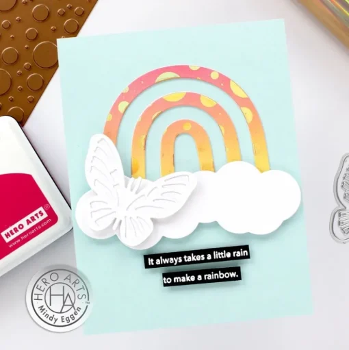 Placa Hot Foil Large Circle Confetti Hero Arts