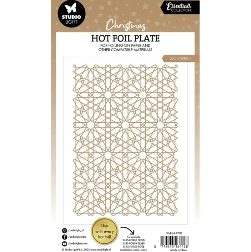 Placa Hot Foil Snow Pattern Essentials Collection Studio Light