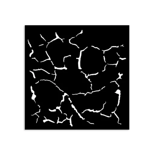 Plantilla de stencil Efecto Craquelado Silent Sea Stamperia 12x12cm