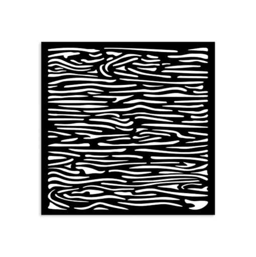 Plantilla de stencil Efecto Madera Silent Sea Stamperia 12x12cm