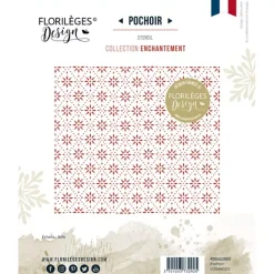 Plantilla de Stencil Flores Enchantement Florilèges Design 15x15cm