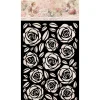 Plantilla de Stencil Rose pattern A Cat's Secret Studio Light
