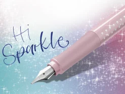Pluma estilográfica Mediana Rosa Sparkle Faber-Castell