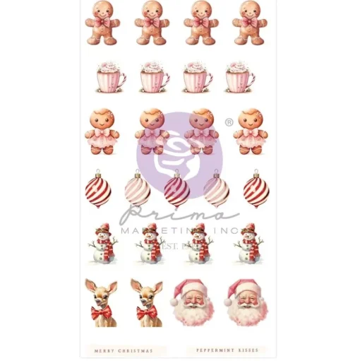 Puffy stickers 25 & Peppermint Prima Marketing