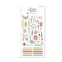 Puffy Stickers ilustraciones Baby M va al cole Lora Bailora