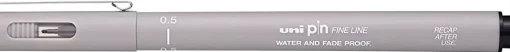 Rotulador Calibrado Pin Gris Claro Uni-Ball 0,5mm