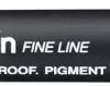 Rotulador Punta Pincel Pin Negro Uni-Ball