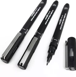 Rotulador Punta Pincel Pin Negro Uni-Ball