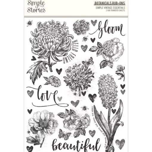 Rub-ons Botanicals SV Essentials Simple Stories