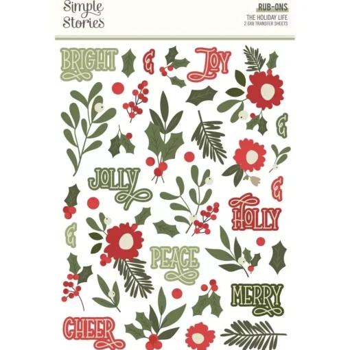 Rub-ons The Holiday Life Simple Stories
