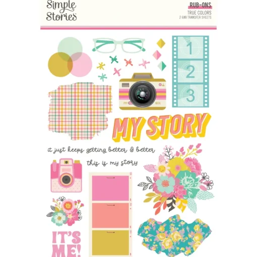 Rub-ons True Colors Simple Stories