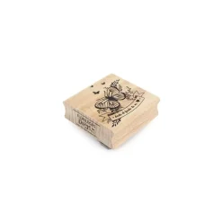 Sello de madera Desde el fondo de mi corazón Florilèges Design