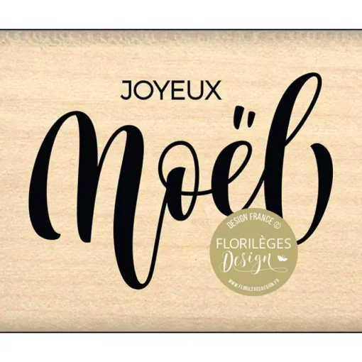 Sello de Madera Un Joyeux Noël Enchantement Florilèges Design