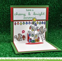 Sello transparente cheery christmas - Lawn fawn