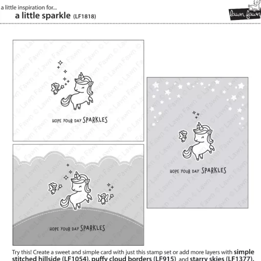 Sellos transparentes A Little Sparkle Lawn Fawn