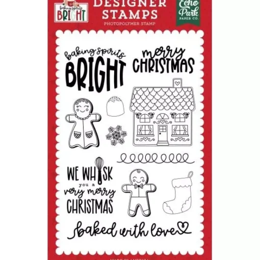 Sellos transparentes Gingerbread Baking Spirits Bright Echo Park