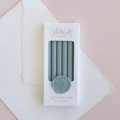 Set 6 Barras de Lacre Haze Blue Wax it Lora Bailora