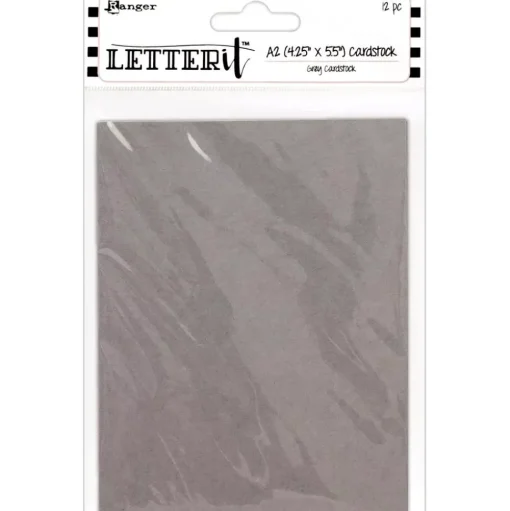 Set 12 cartulinas Grey Letter It Ranger