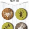 Set 4 Chapas Summer Botanical Story #1 Fabrika Decoru