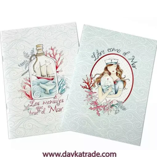 Set 2 cuadernos Mensaje en una Botella Dayka