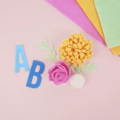 Set 2 Fieltros Gris Moteado Craftelier 30x30cm