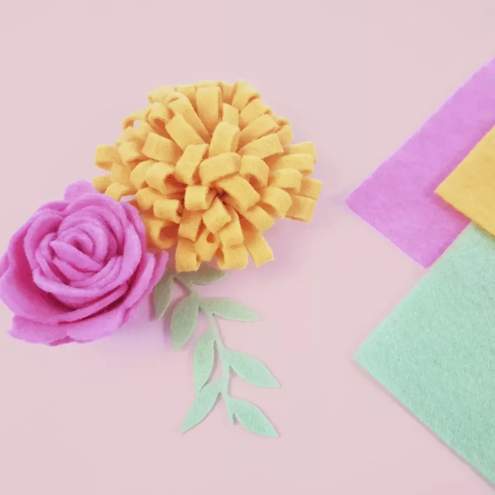 Set 2 Fieltros Party Pink Craftelier 30x30cm