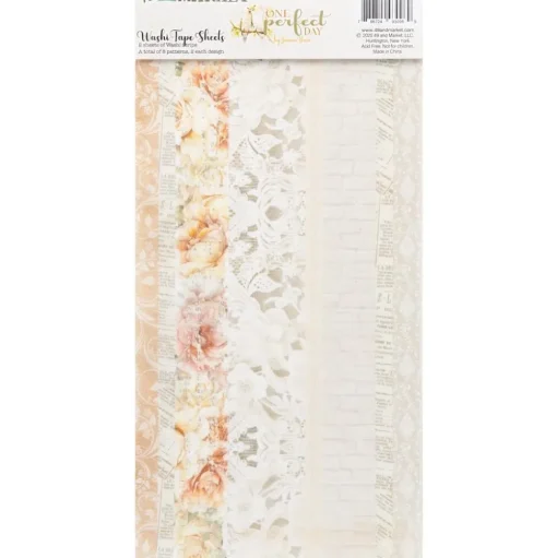 Set 2 hojas de washi tape One Perfect Day 49 and Market