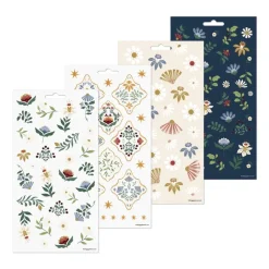 Set 10 hojas Stickers Forest Flowers Happy Planner