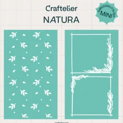 Set 2 mini carpetas de embossing Natura Craftelier