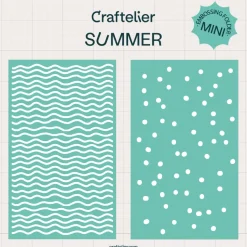 Set 2 mini carpetas de embossing Verano Craftelier