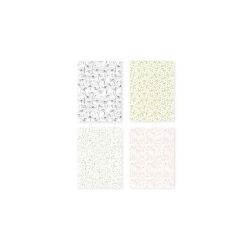 Set 4 papeles vellum Farandole Florilèges Design A4