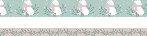 Set 2 washi Tape Osos Let it Snow Artemio