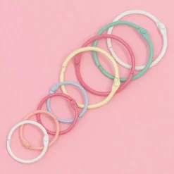 Set de 6 anillas 45mm Blanco Craftelier