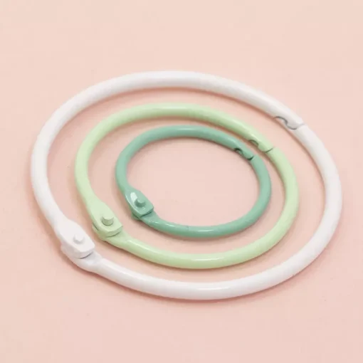 Set de 6 anillas 30mm Bubblegum Craftelier