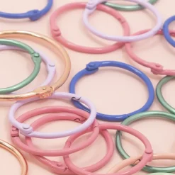 Set de 6 anillas 45mm Bubblegum Craftelier