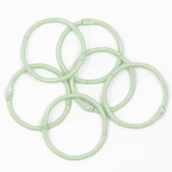 Set de 6 anillas 45mm Mint Craftelier