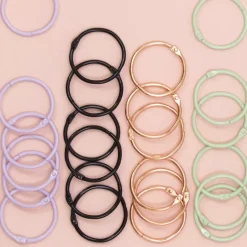 Set de 6 anillas 45mm Mint Craftelier