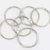 Set de 6 anillas 45mm Plata Craftelier